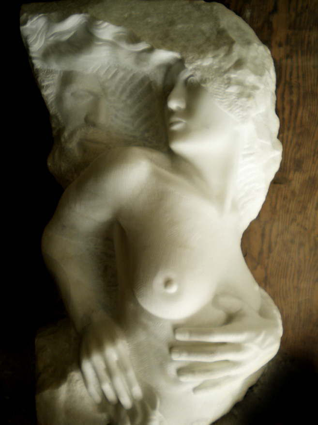 abbraccio III marmo statuario di carrara 2010  40x45x80 (10)