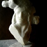 donna scaglia I  marmo statuario di carrara 2011 35x 30 (3)